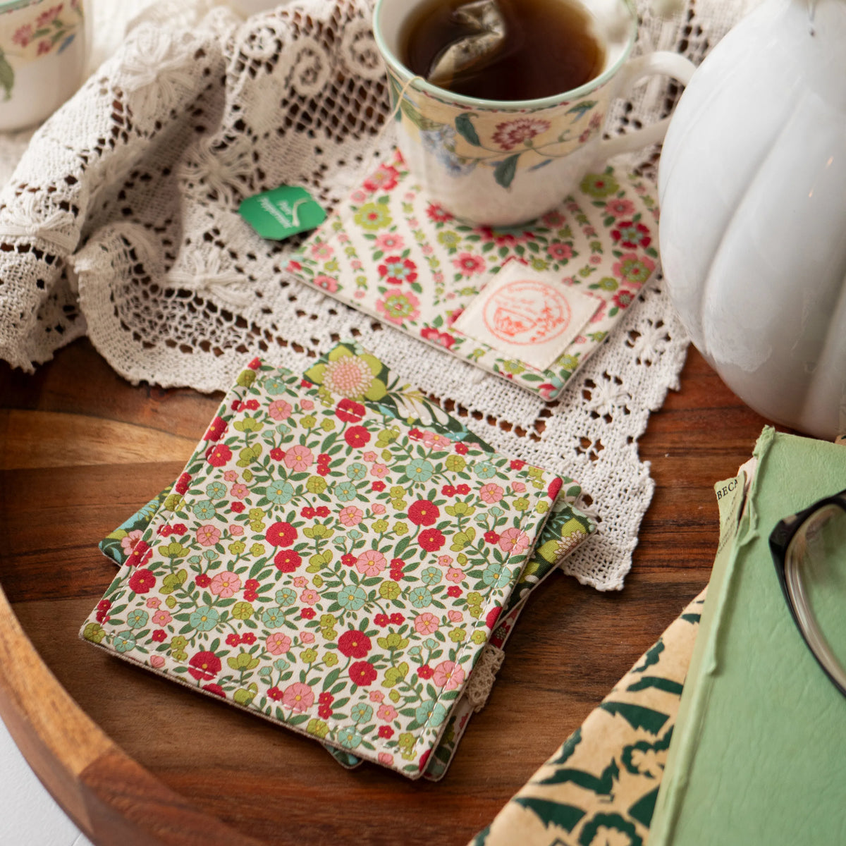Cottage Table Coasters (Pattern Series) – Arabesque Scissors